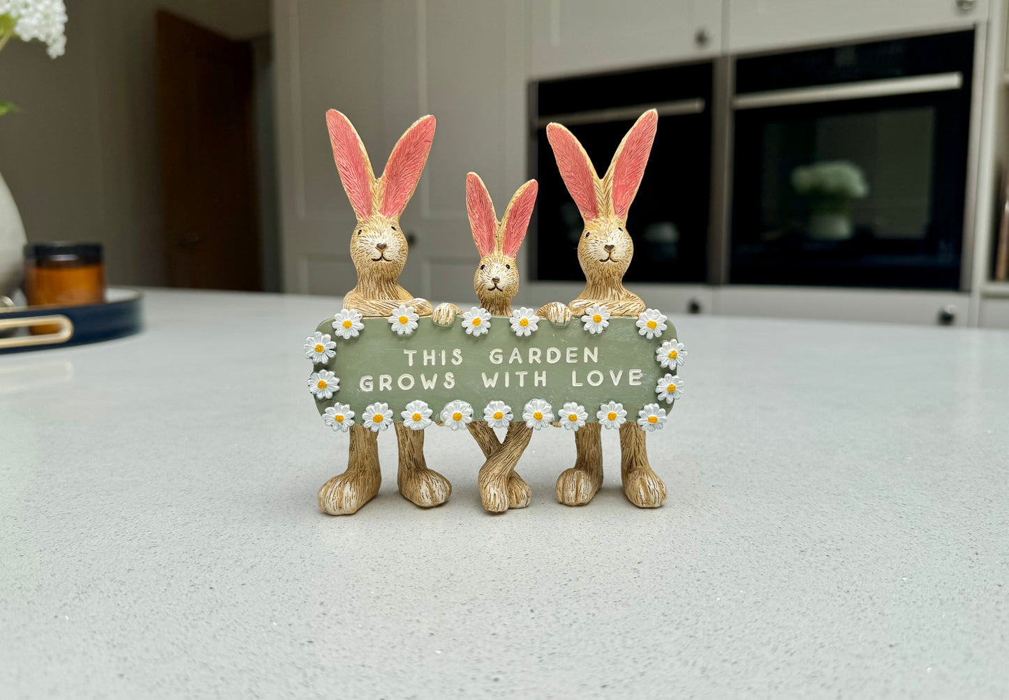 'This Garden Grows With Love' Rabbit Ornament