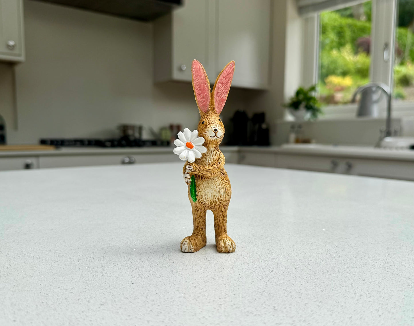 Rabbit Ornament with Daisy
