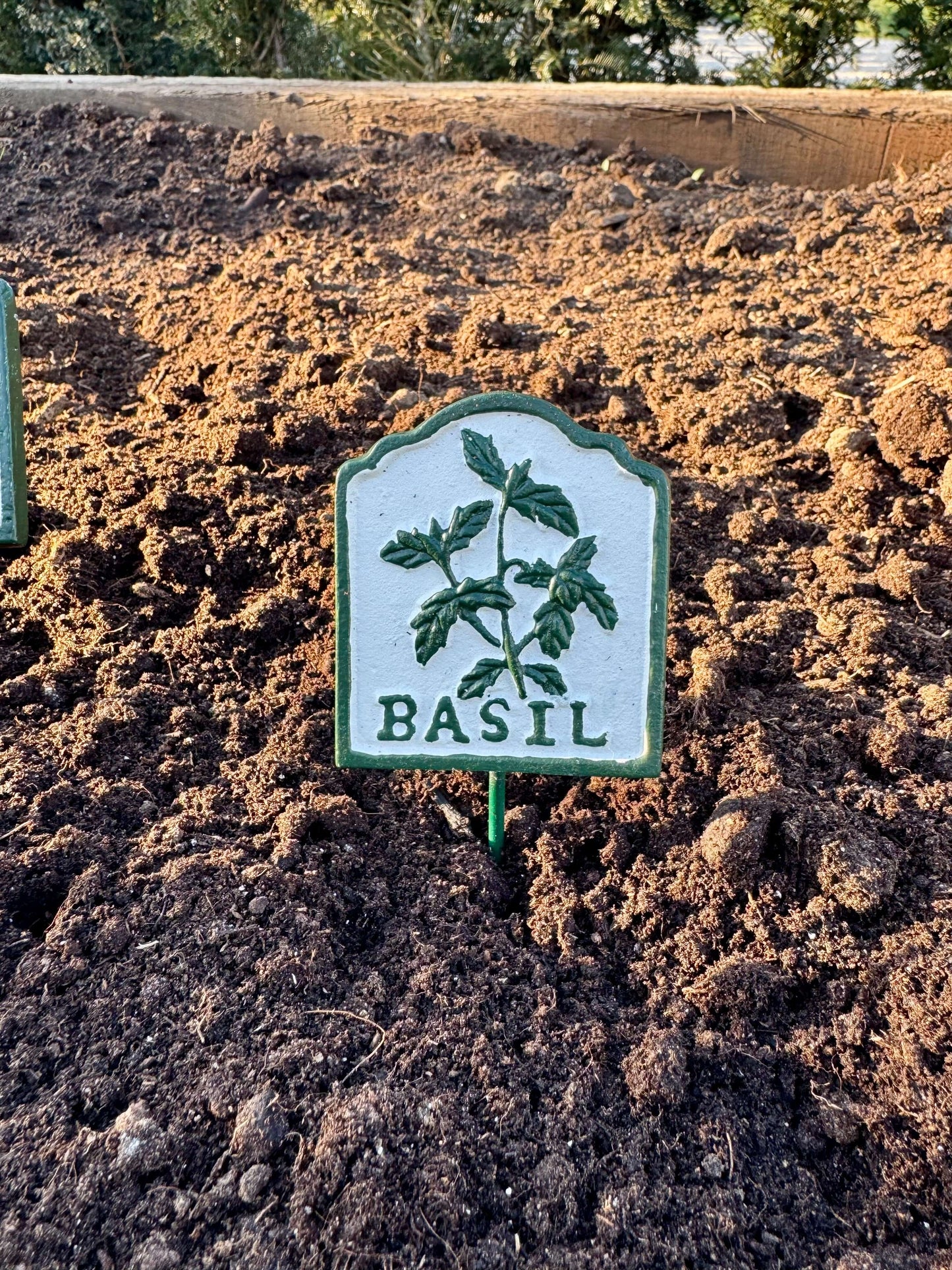 Cast Iron Marker Signs for Herbs - Set of 6