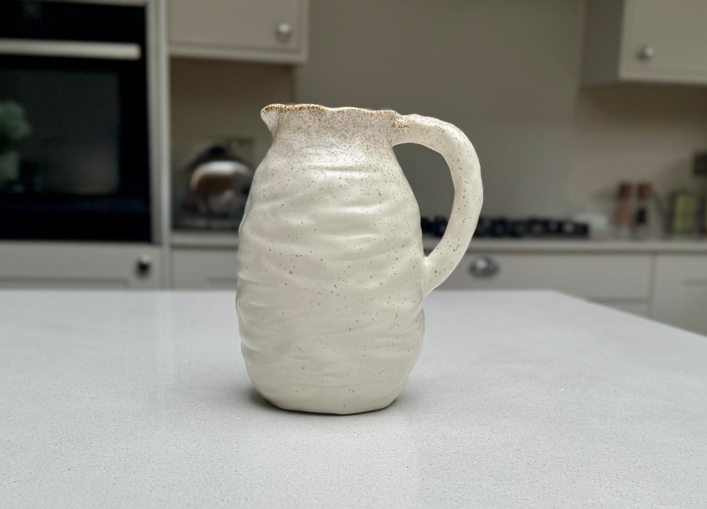 Handmade Speckled Ceramic Beba Jug Vase 21cm