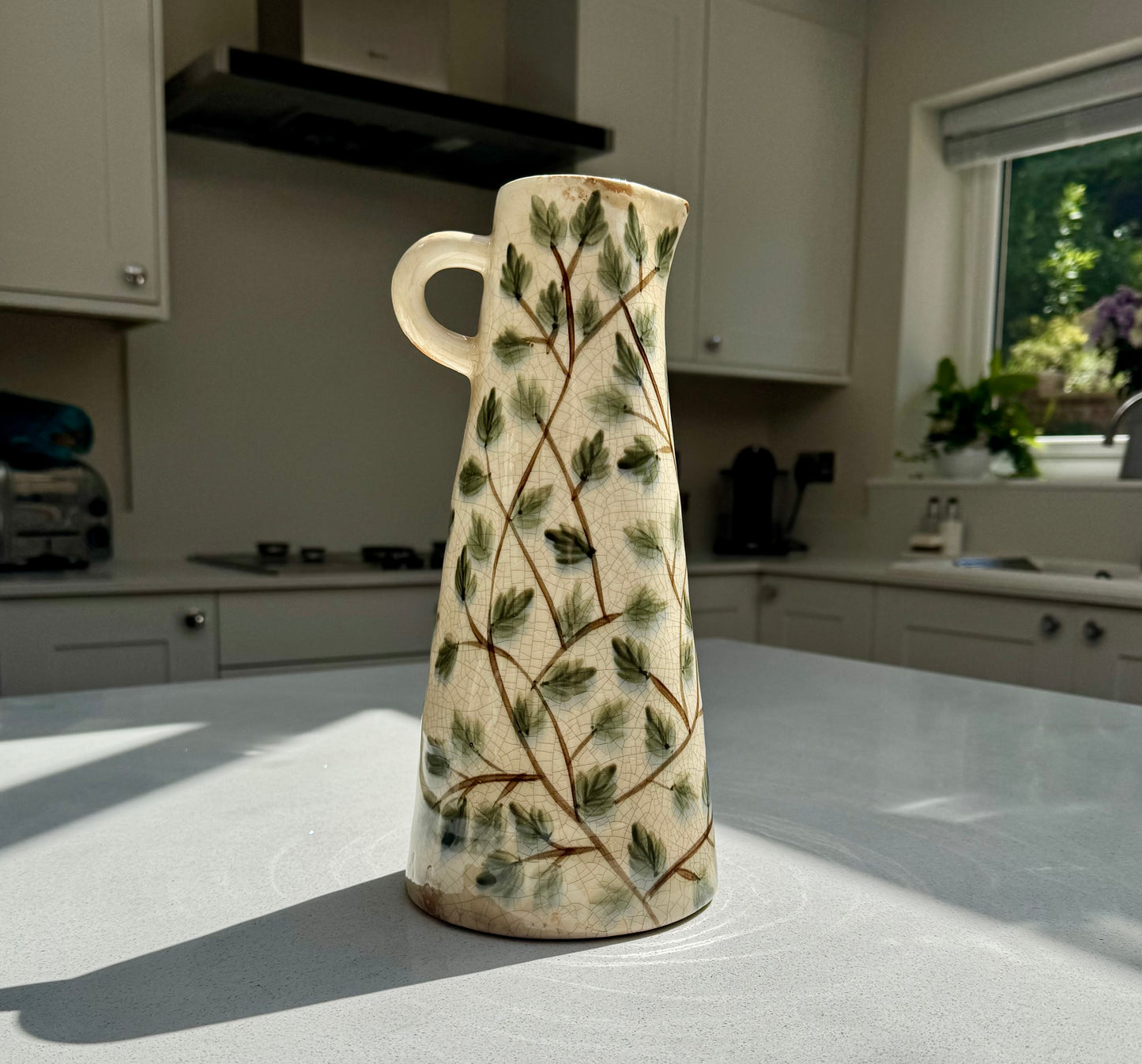 Botanical Tall Ceramic Jug Vase in various sizes