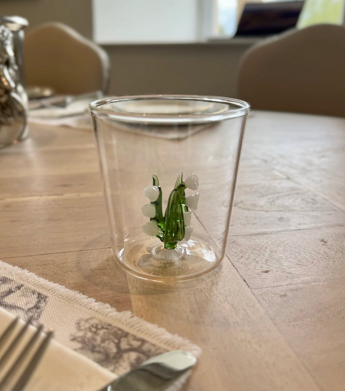 Lily of the Valley Tumbler Glass - Set of 6