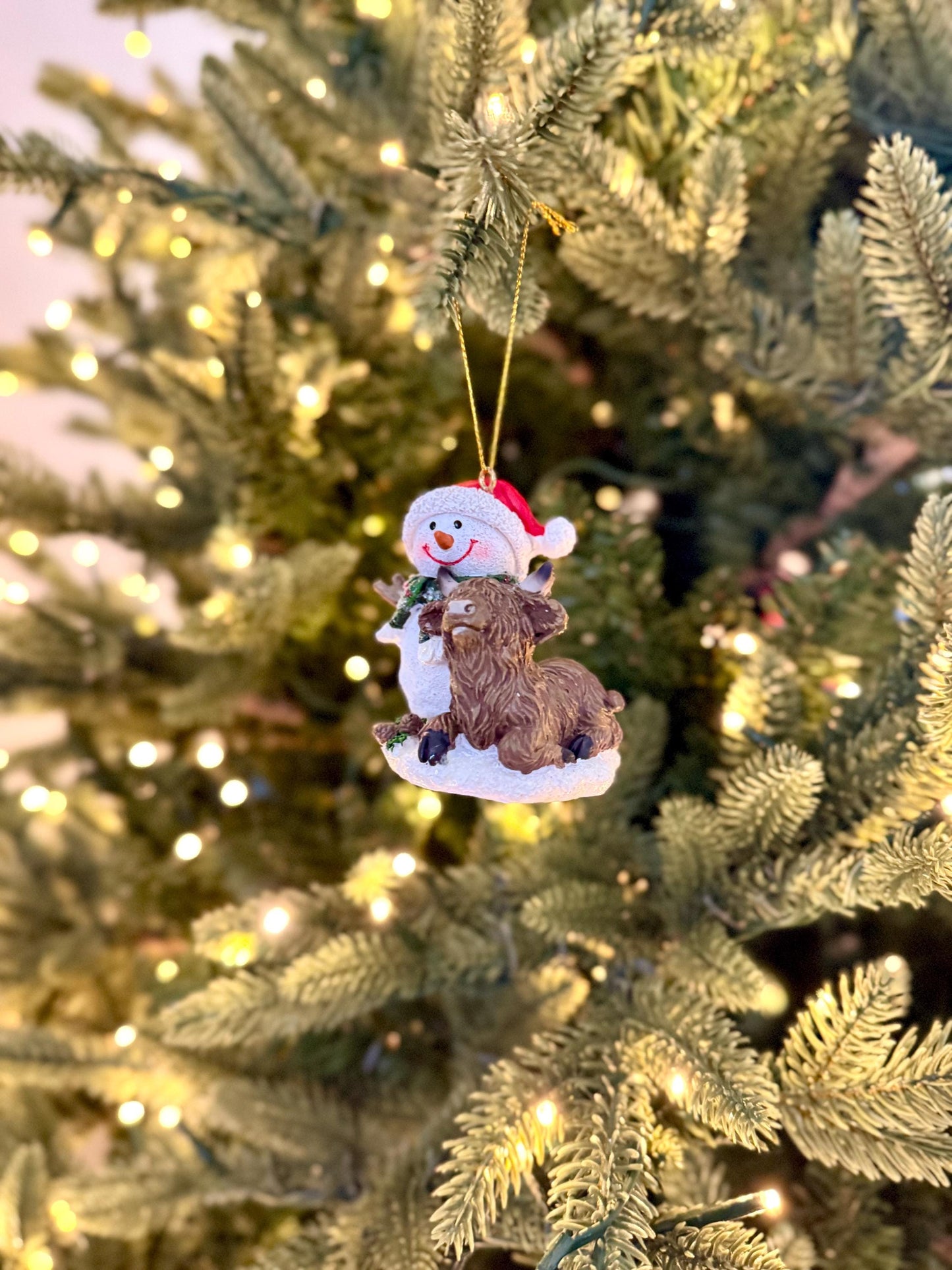 Snowman & Highland Cow Bauble
