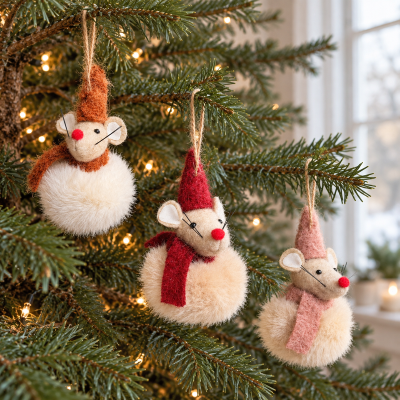 Fabric & Felt Baubles