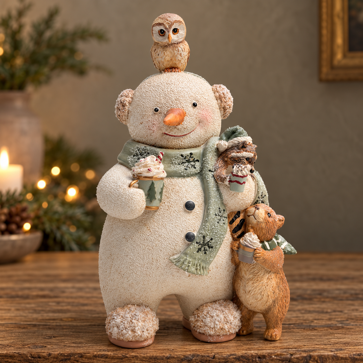 Snowman and Woodland Friends Christmas Ornament – 28cm