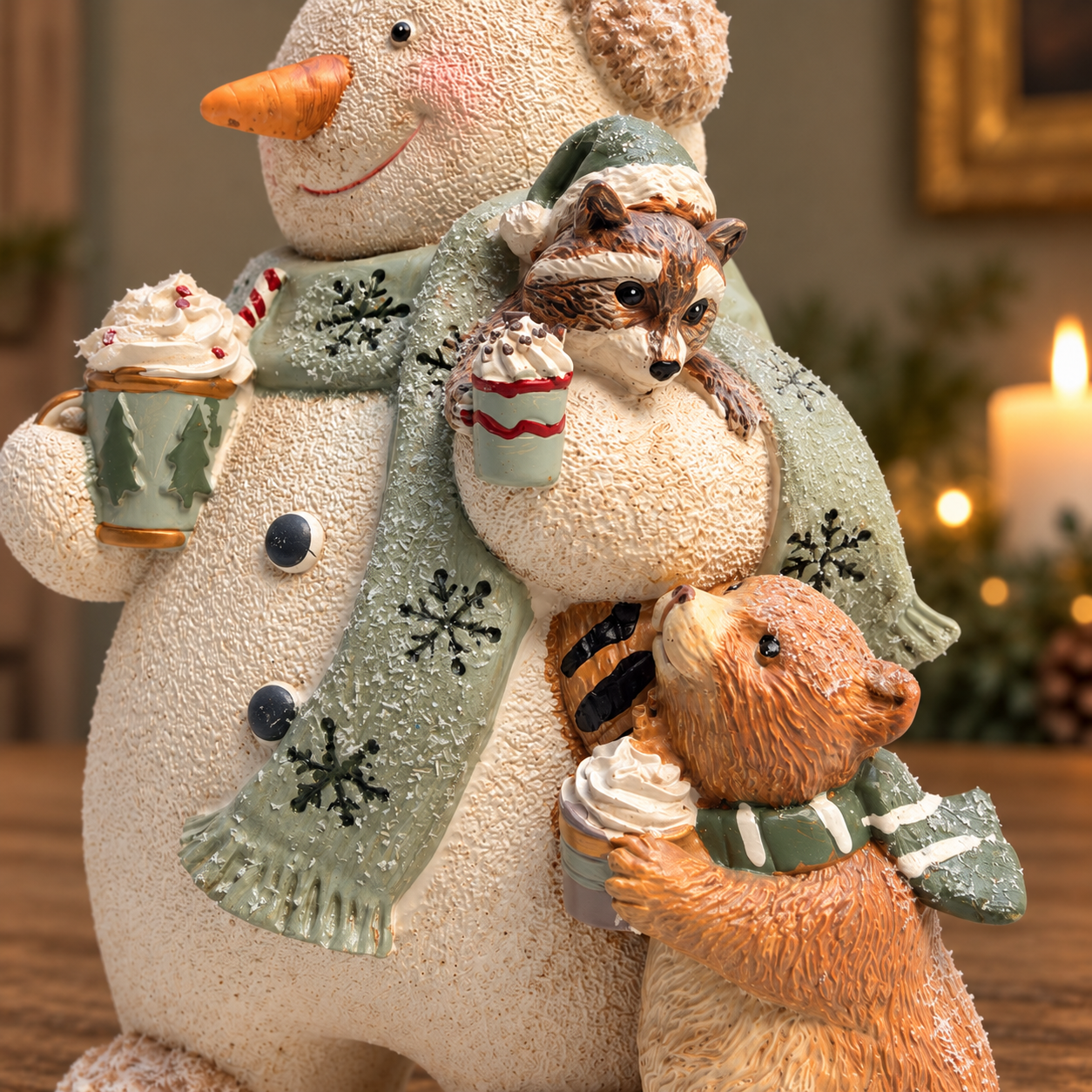 Snowman and Woodland Friends Christmas Ornament – 28cm