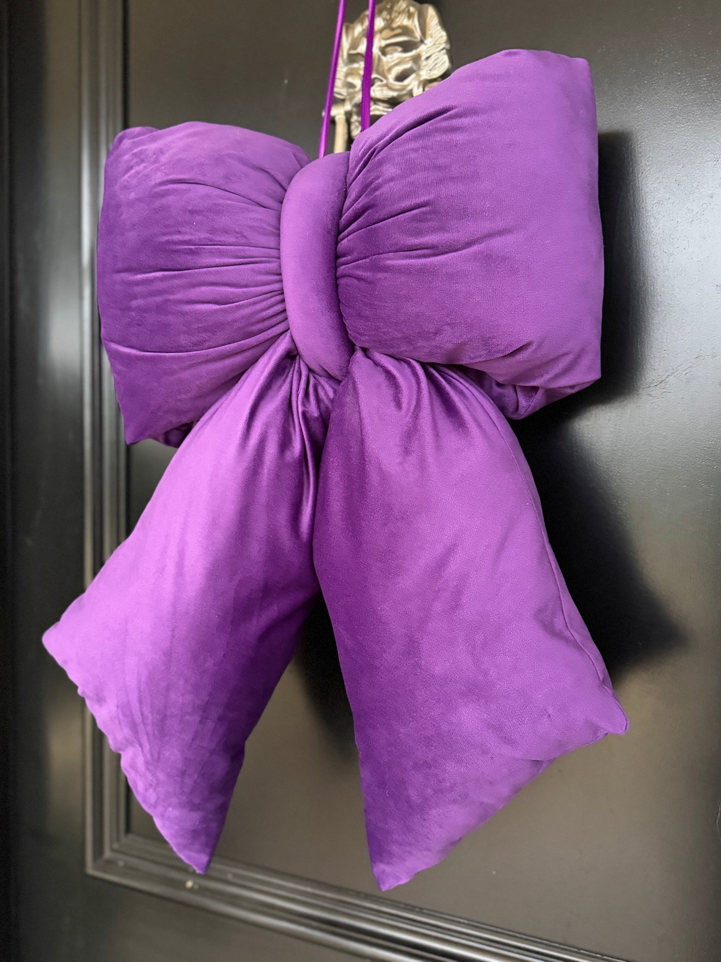 Elegant Plush Bow in Purple - Extra Large, Large, Medium