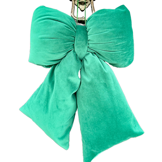 Elegant Plush Bow in Emerald Green – Extra Large, Large, Medium – Extra Large (55cm)