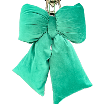 Elegant Plush Bow in Emerald Green – Extra Large, Large, Medium – Extra Large (55cm)