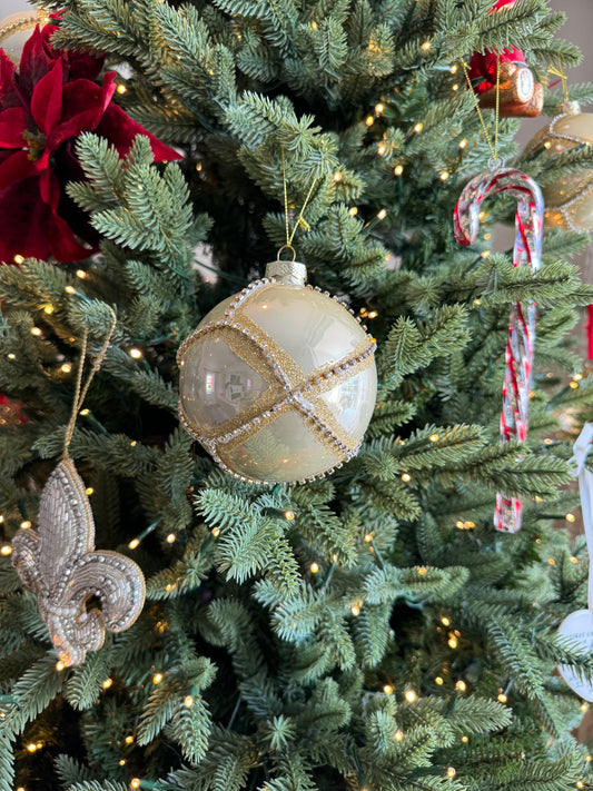 Giant Golden Diamante Bauble