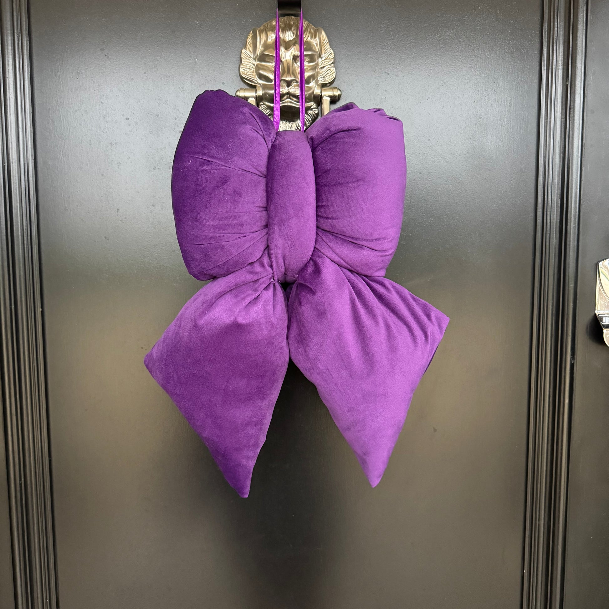Elegant Plush Bow in Purple – Extra Large, Large, Medium