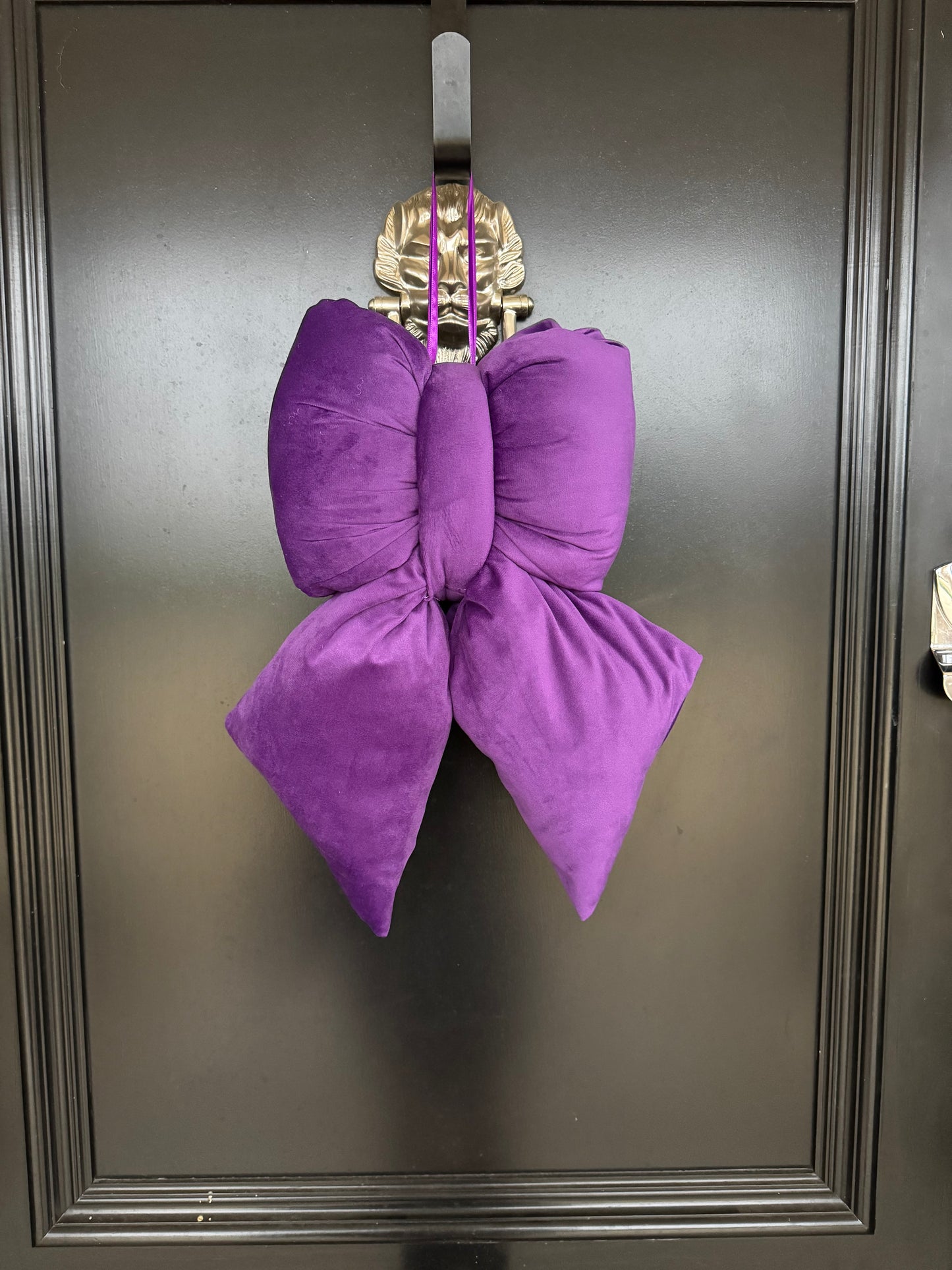 Elegant Plush Bow in Purple - Extra Large, Large, Medium