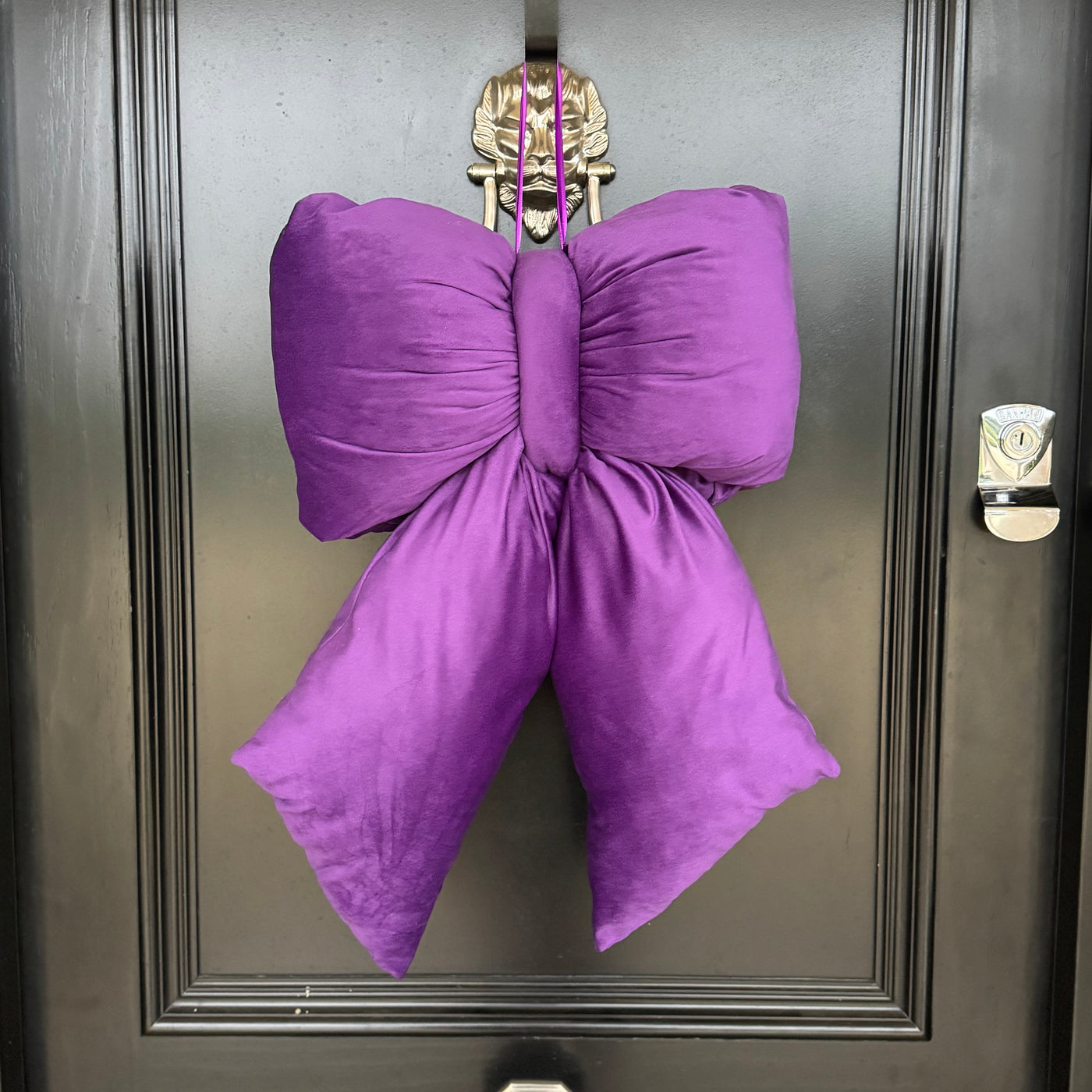 Elegant Plush Bow in Purple – Extra Large, Large, Medium – Large (35cm)