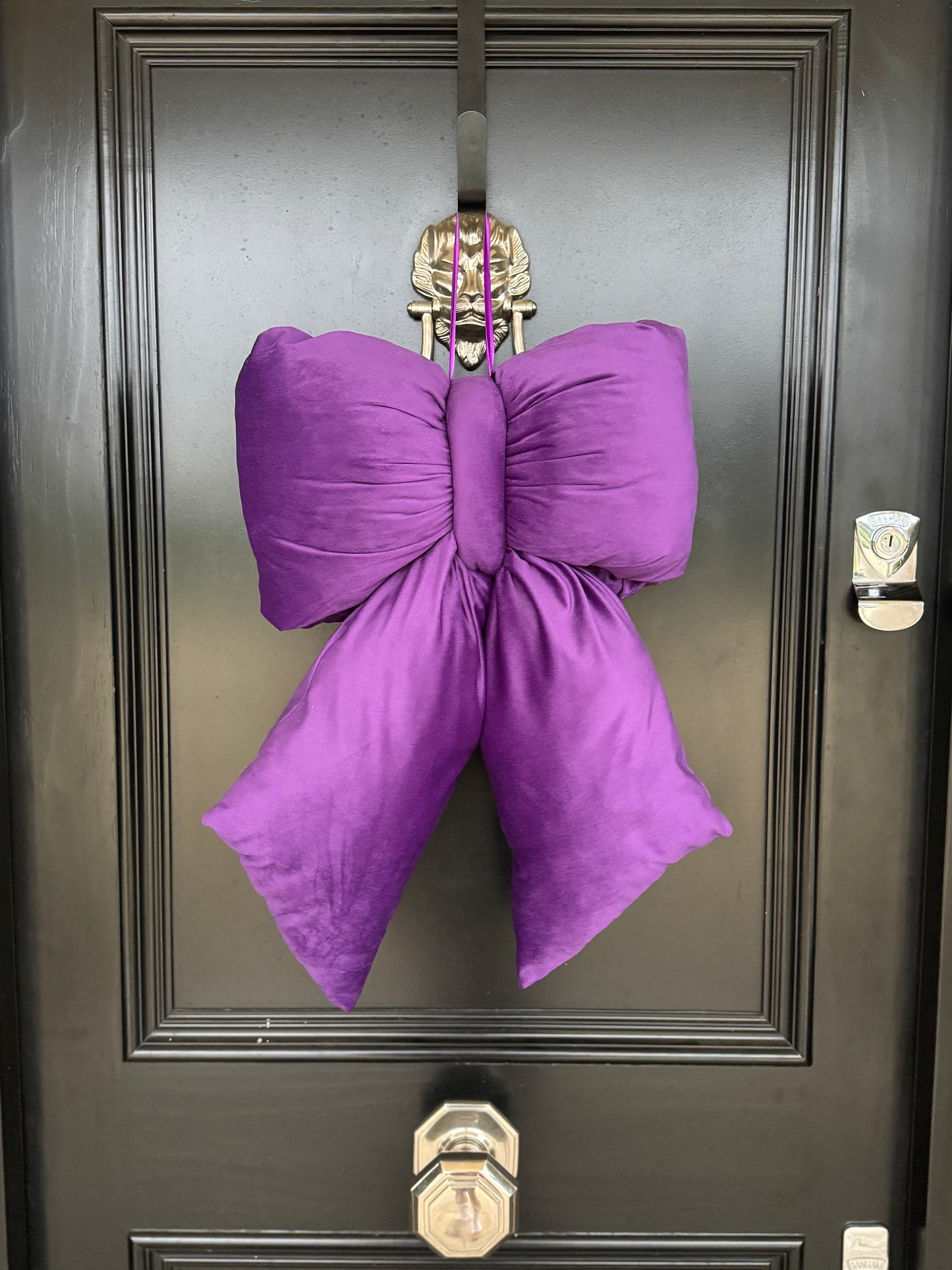 Elegant Plush Bow in Purple - Extra Large, Large, Medium