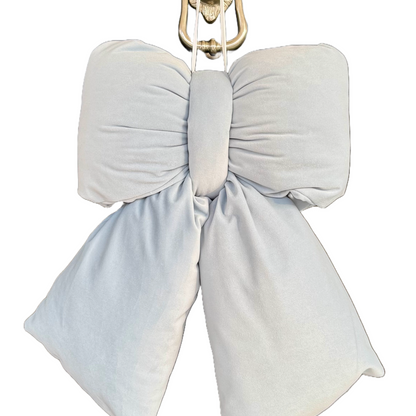 Baby Blue Velvet Bow