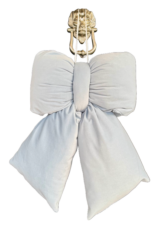 Baby Blue Velvet Bow