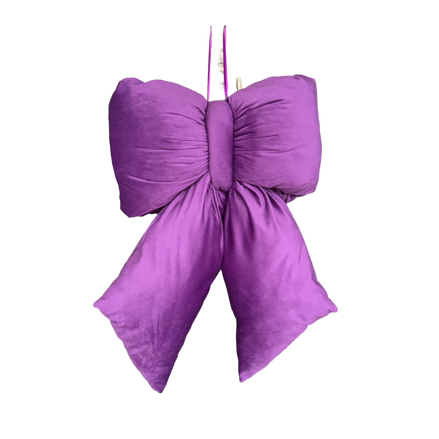 Elegant Plush Bow in Purple – Extra Large, Large, Medium – Extra Large (55cm)