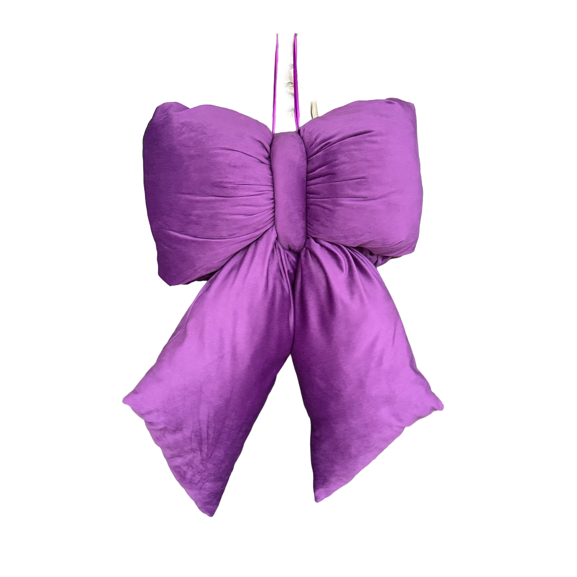 Elegant Plush Bow in Purple – Extra Large, Large, Medium – Extra Large (55cm)