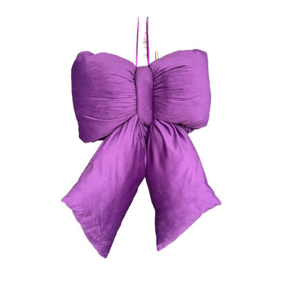 Elegant Plush Bow in Purple – Extra Large, Large, Medium – Extra Large (55cm)
