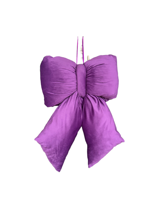 Elegant Plush Bow in Purple - Extra Large, Large, Medium