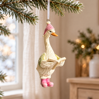 The Festive Duck Parade – Resin Christmas Baubles, Three Designs