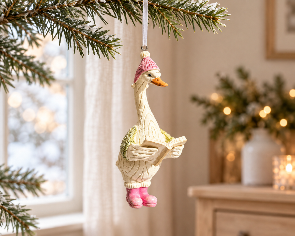 The Festive Duck Parade – Resin Christmas Baubles, Three Designs