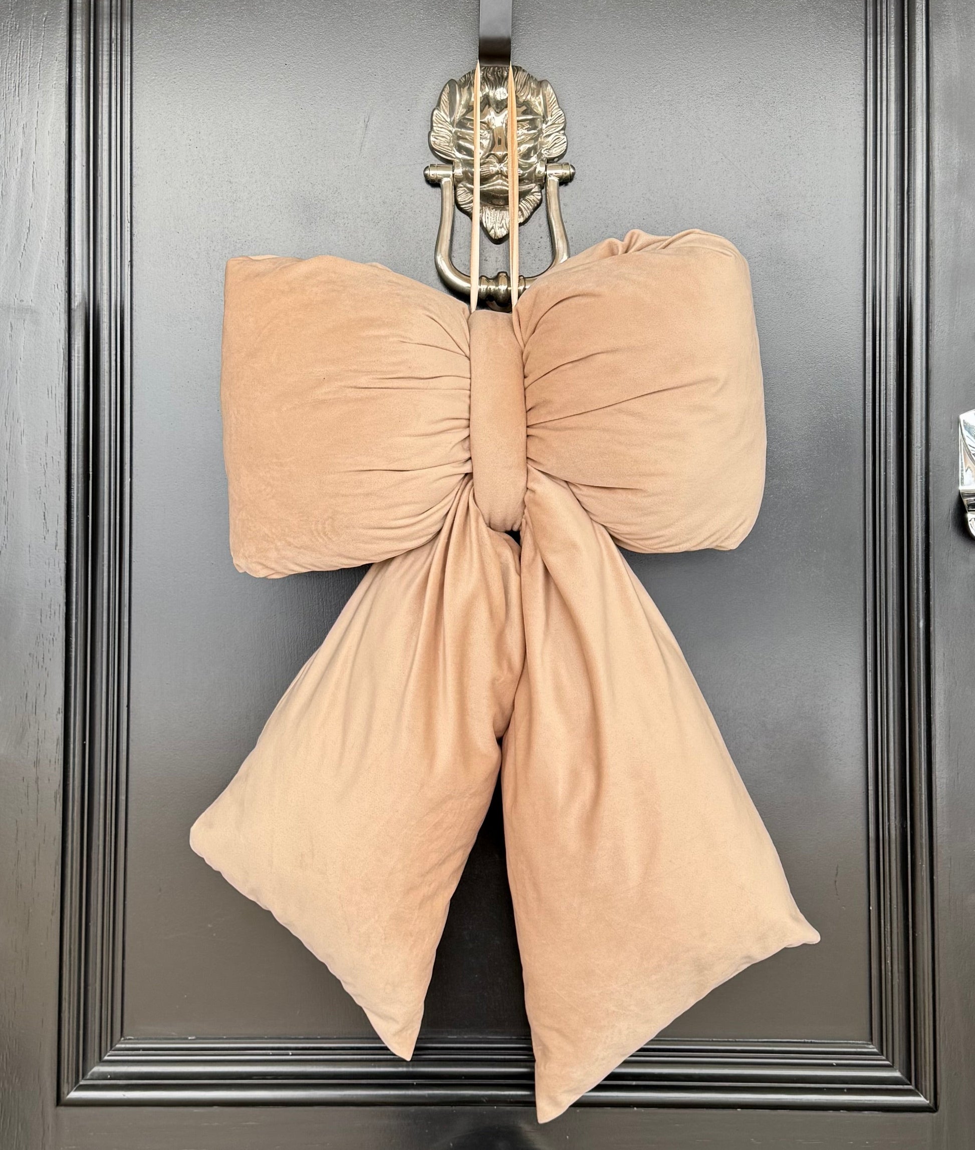 Champagne Velvet Bow
