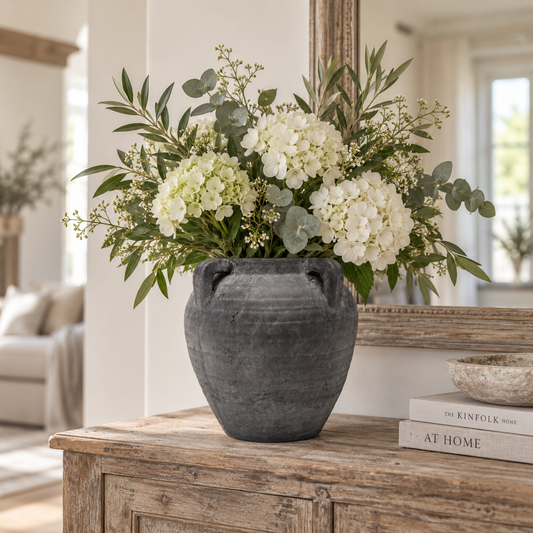 Medium Medora Vase in Anthracite 21.5cm