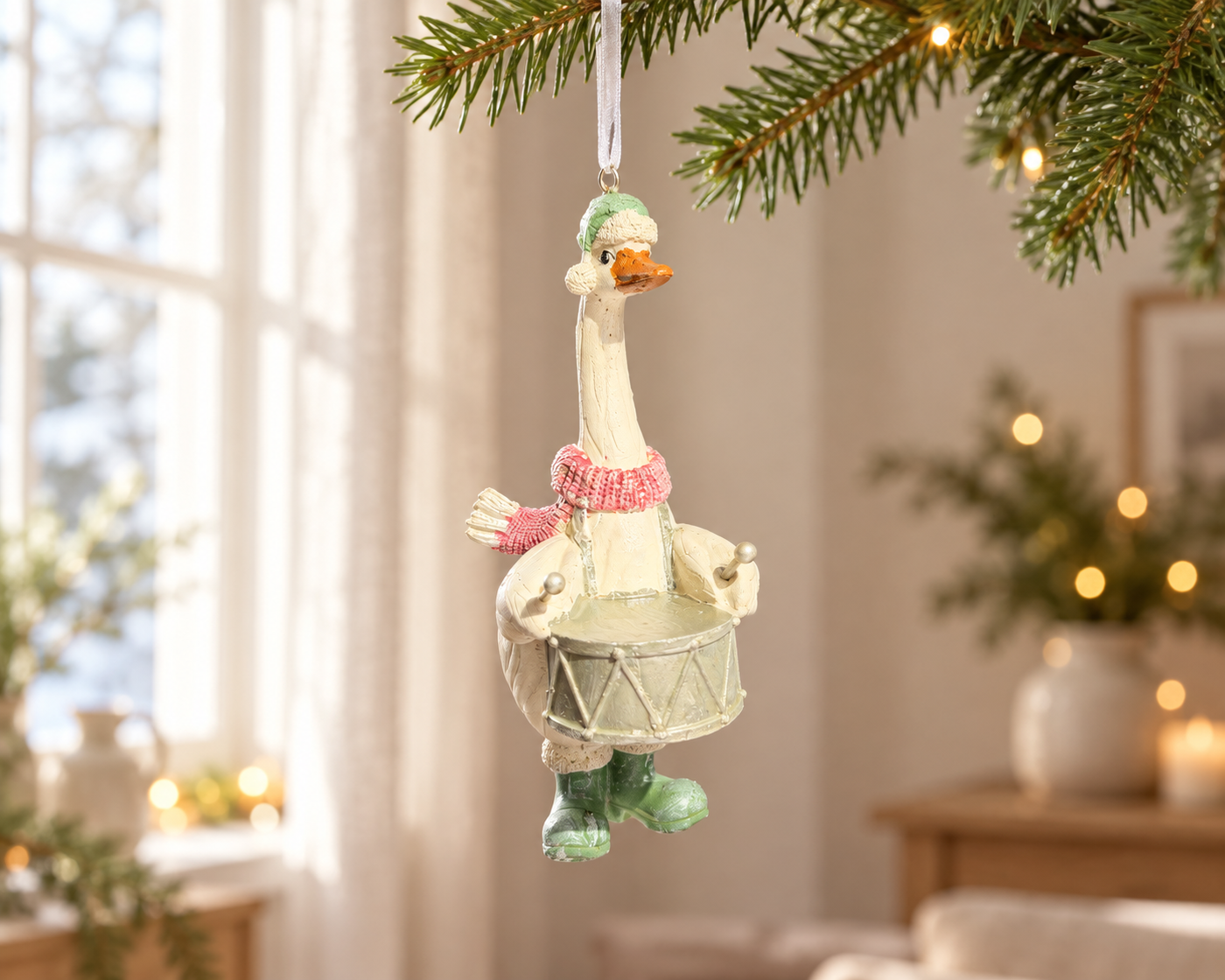 The Festive Duck Parade – Resin Christmas Baubles, Three Designs