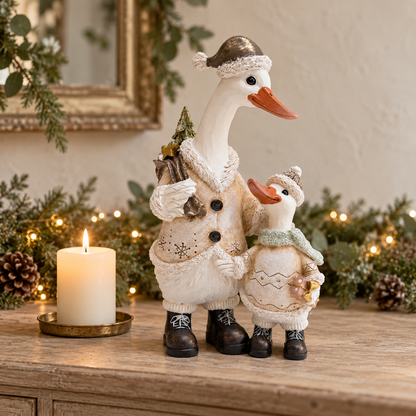 Christmas Duck Parent and Child Ornament – 30cm