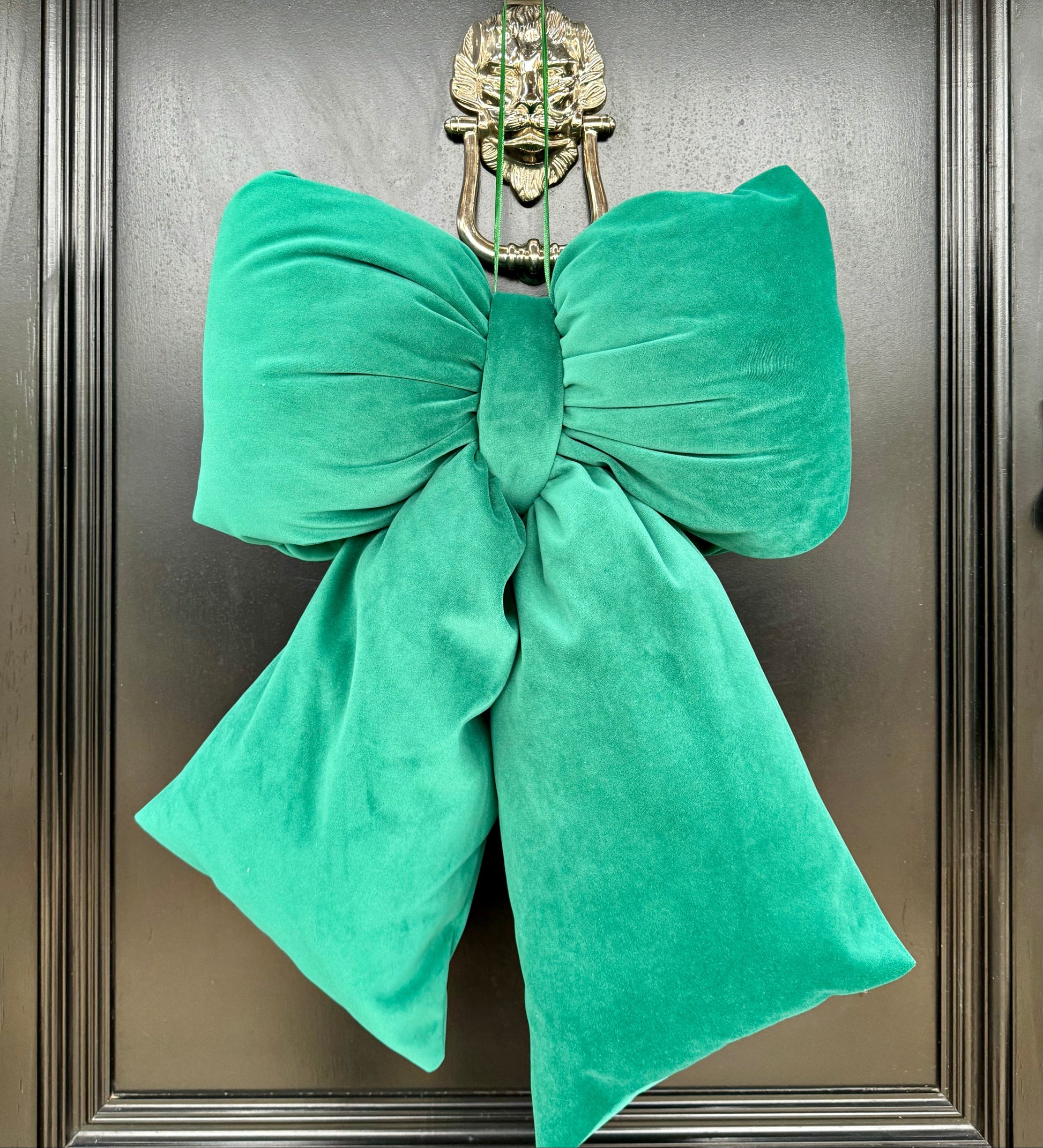 Emerald Green Velvet Bow