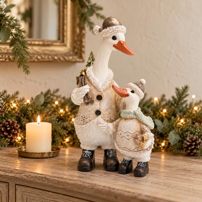 Christmas Duck Parent and Child Ornament – 30cm