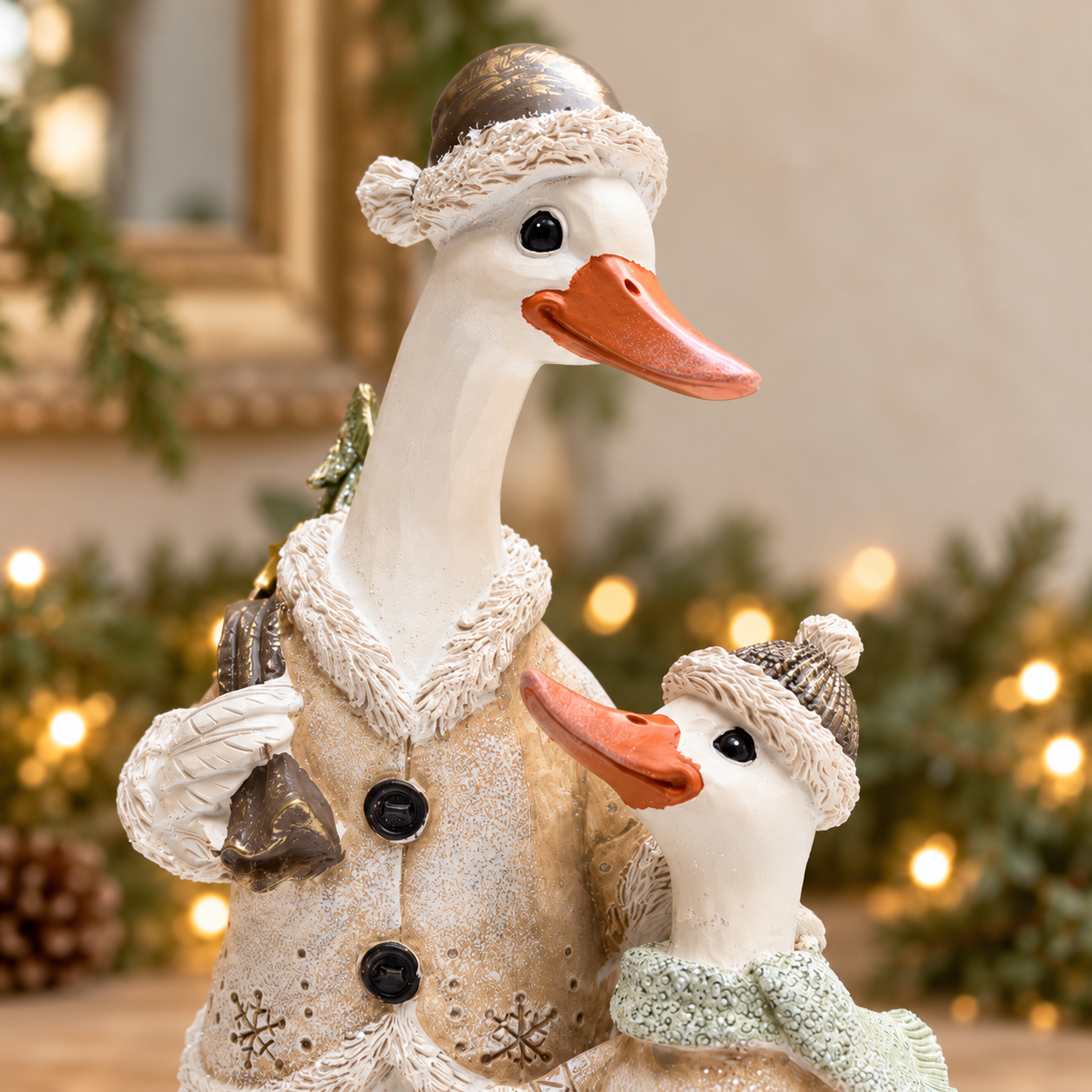 Christmas Duck Parent and Child Ornament – 30cm