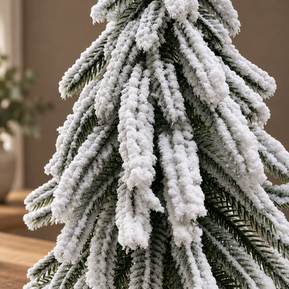 Rustic Snowy Fir Christmas Tree – 36cm