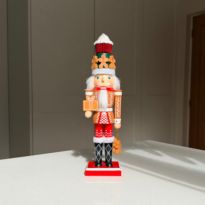 The Gingerbread Baker – Handmade Wooden Christmas Nutcracker, 36cm
