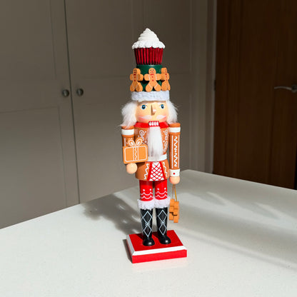 The Gingerbread Baker – Handmade Wooden Christmas Nutcracker, 36cm