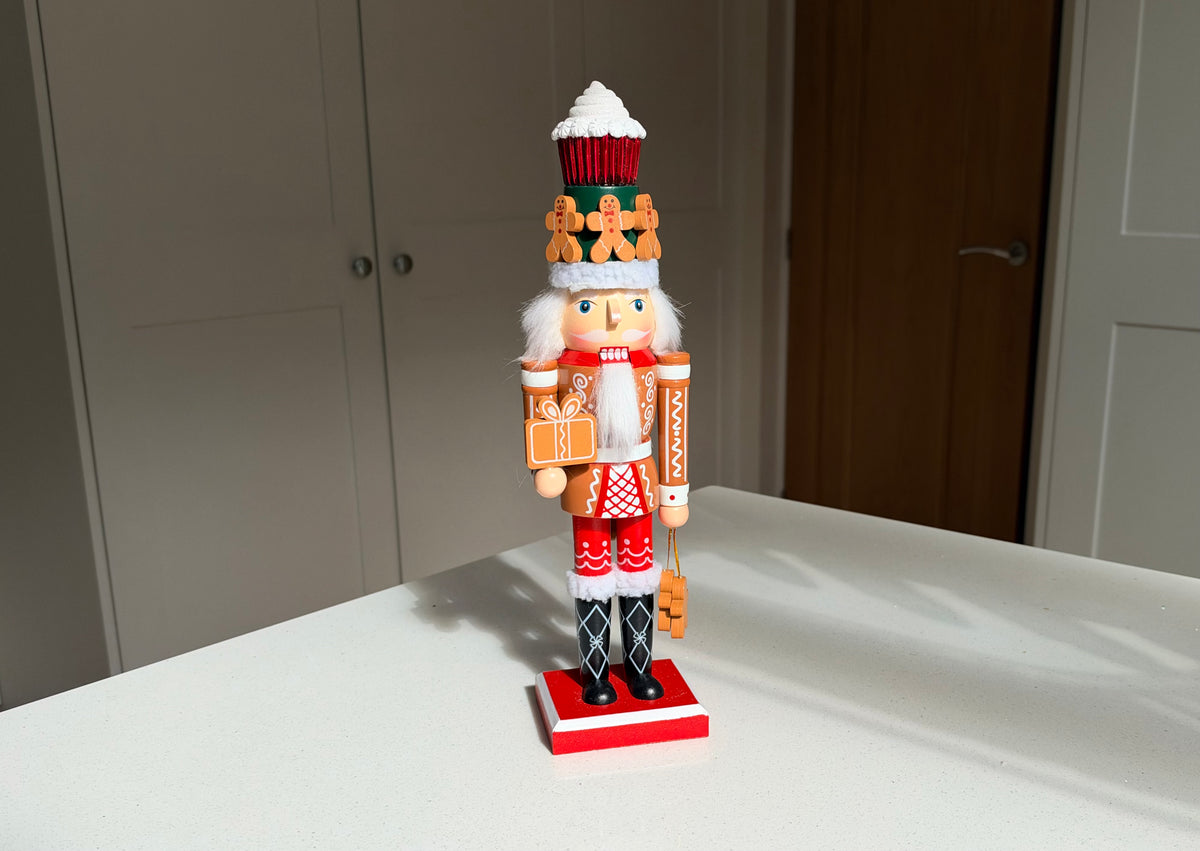 The Gingerbread Baker – Handmade Wooden Christmas Nutcracker, 36cm