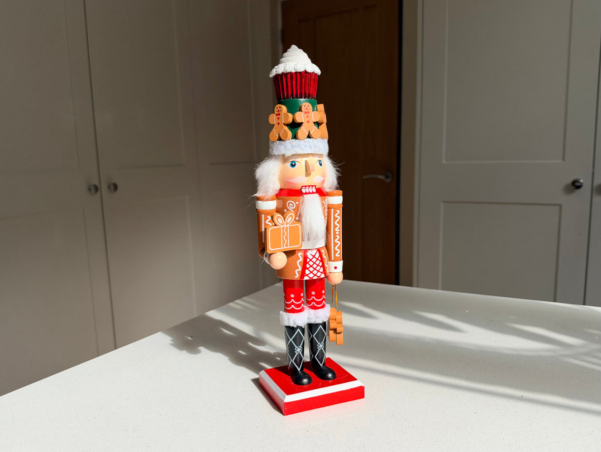 The Gingerbread Baker – Handmade Wooden Christmas Nutcracker, 36cm