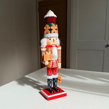 The Gingerbread Baker – Handmade Wooden Christmas Nutcracker, 36cm