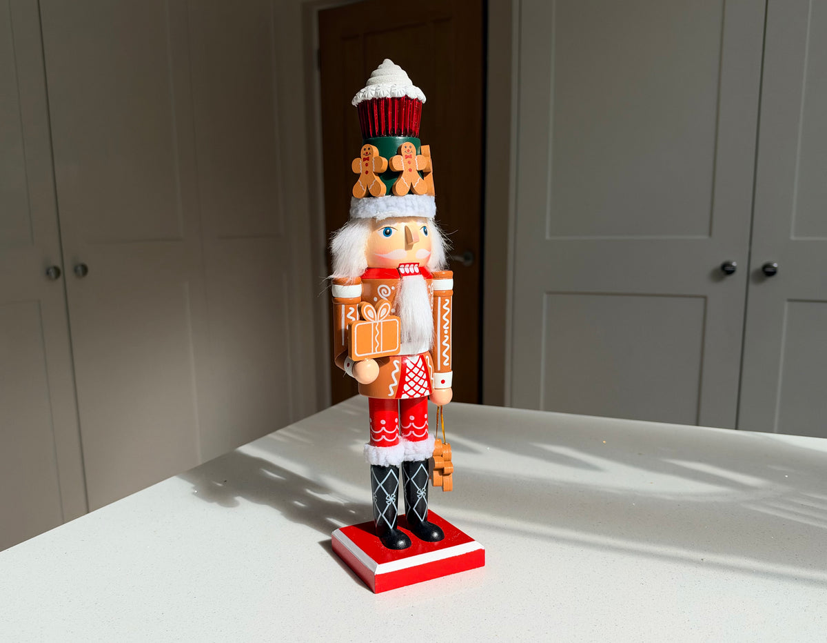 The Gingerbread Baker – Handmade Wooden Christmas Nutcracker, 36cm