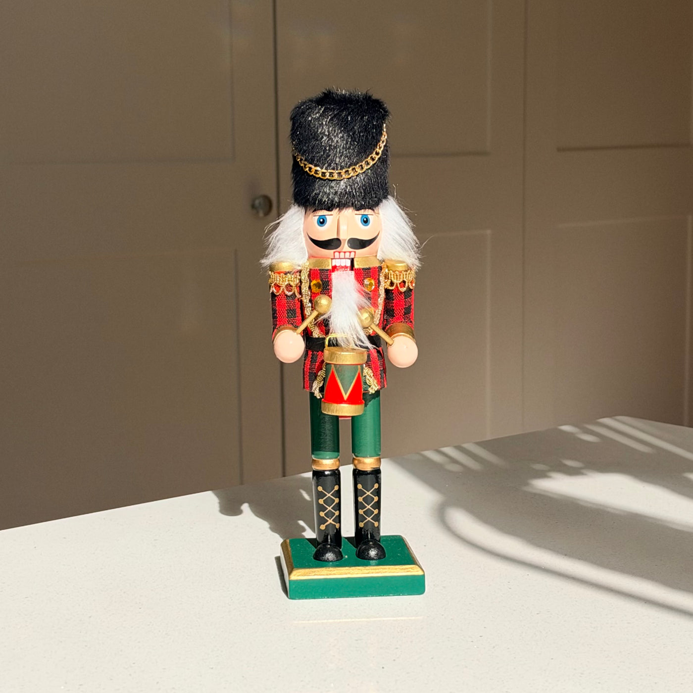 The Tartan Drummer – Handmade Wooden Nutcracker, 25cm