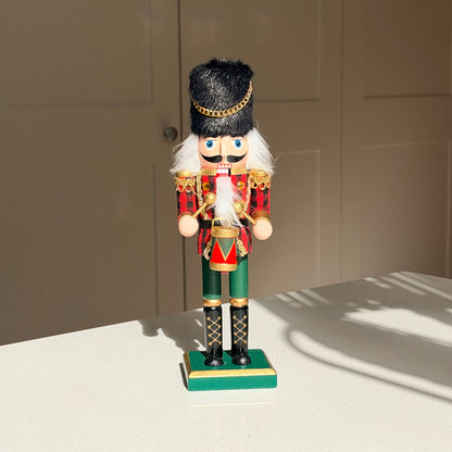 The Tartan Drummer – Handmade Wooden Nutcracker, 25cm