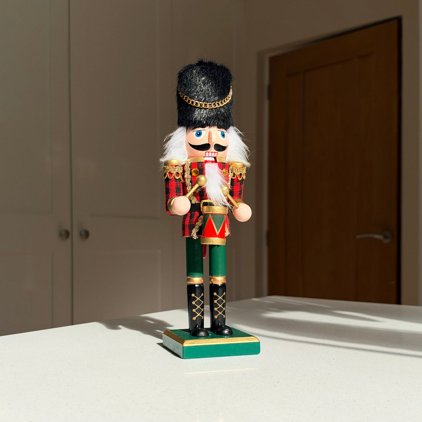 The Tartan Drummer – Handmade Wooden Nutcracker, 25cm
