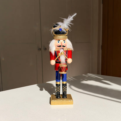 The Royal Plume Drummer – Handmade Wooden Nutcracker, 25cm
