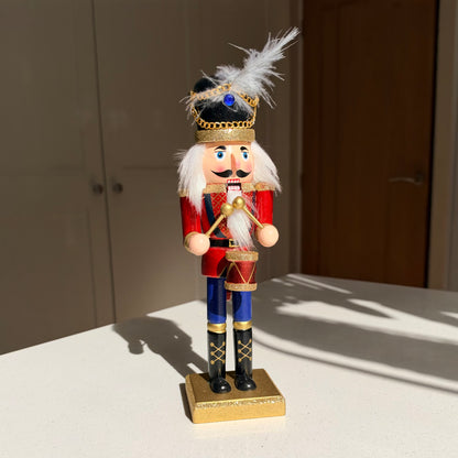 The Royal Plume Drummer – Handmade Wooden Nutcracker, 25cm