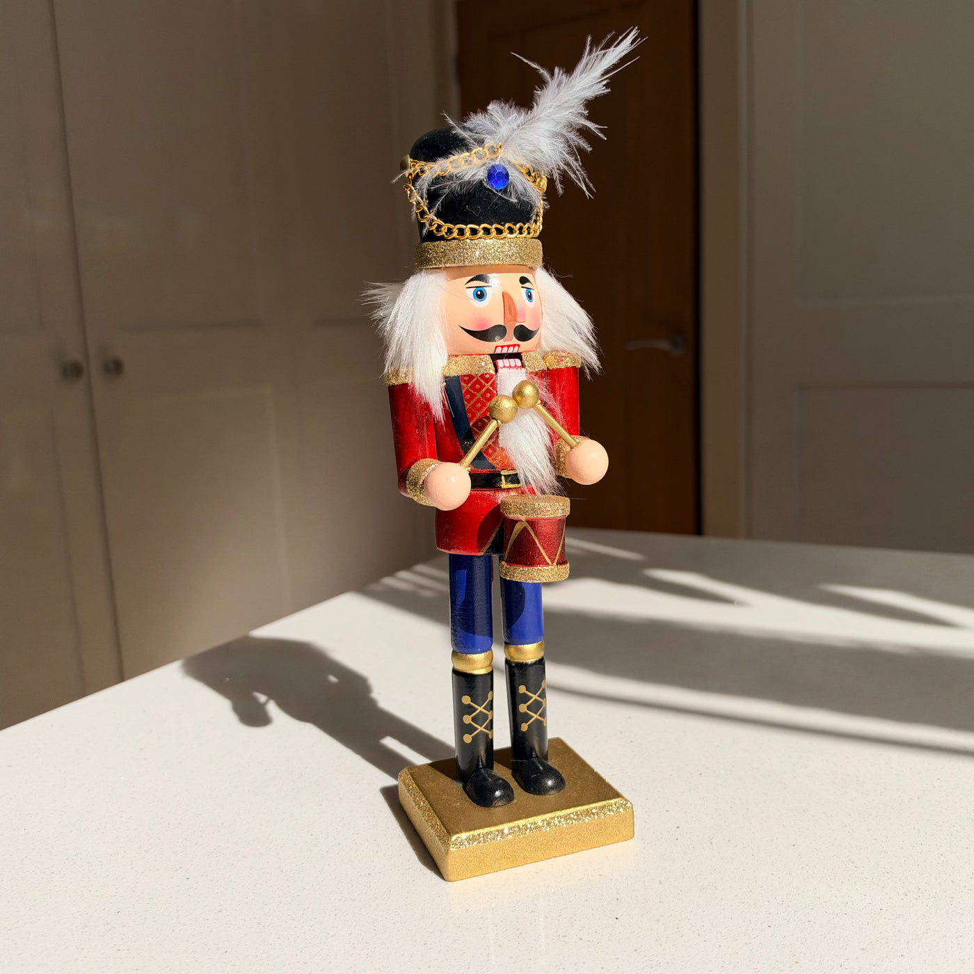 The Royal Plume Drummer – Handmade Wooden Nutcracker, 25cm