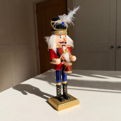 The Royal Plume Drummer – Handmade Wooden Nutcracker, 25cm