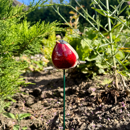 Ceramic Robin Garden Stake 25.5cm
