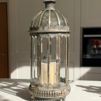 Harrington statement lantern with domed top and ring handle