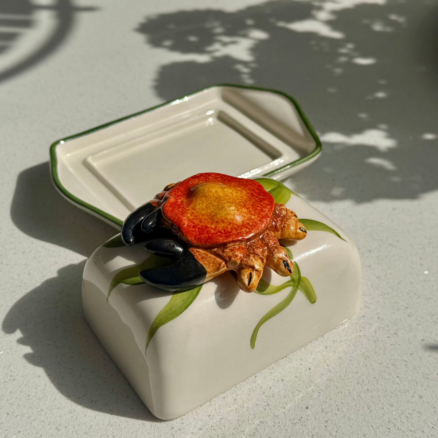 Crab Ceramic Butter Dish – 17cm